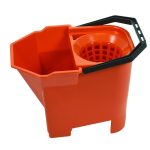 Heavy Duty Commercial Plastic Mop Bucket 8L Red