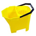 Heavy Duty Commercial Plastic Mop Bucket 8L Yellow