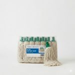 CleanWorks Twine Socket Mop Green No.12 | Colour-Coded Traditional Mopping Heads | Pack of 10