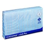 Chicopee J-Cloth Plus Biodegradable Wipes | Colour-Coded Hygiene Cloths | Blue 51x36cm Pack of 50