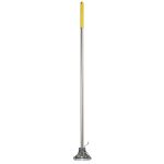 Commercial Mop Handle - CleanWorks Kentucky Mop Holder Metal Yellow (55\" / 140cm)