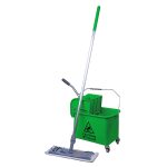 Professional Microfibre Mopping System - CleanWorks MicroClean Complete System Kit Green