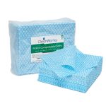CleanWorks ProEco Blue Multi-Surface Commercial Cloths – 50 Compostable Cleaning Cloth Pack