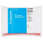 Catering Cleaning Cloths – CleanPro 10 Economy Dish Cloths (Box of 40 Packs)