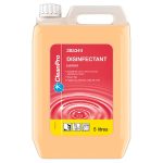 Commercial Surface Disinfectant – CleanPro Disinfectant Lemon 5 Litres (Box of 2 Bottles)