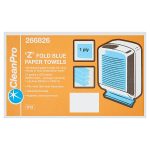 Hand Drying Paper Towels – CleanPro Z Fold Blue Paper Towels 1 Ply 3000 Sheets (1 Box)