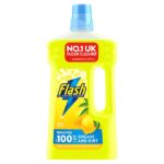 Flash Multipurpose Liquid Floor Cleaner Crisp Lemon (Box of 6 x 1 Litre Bottles)