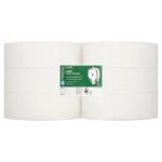 CleanPro Jumbo 6 Toilet Rolls (Single Pack of 6 Rolls)