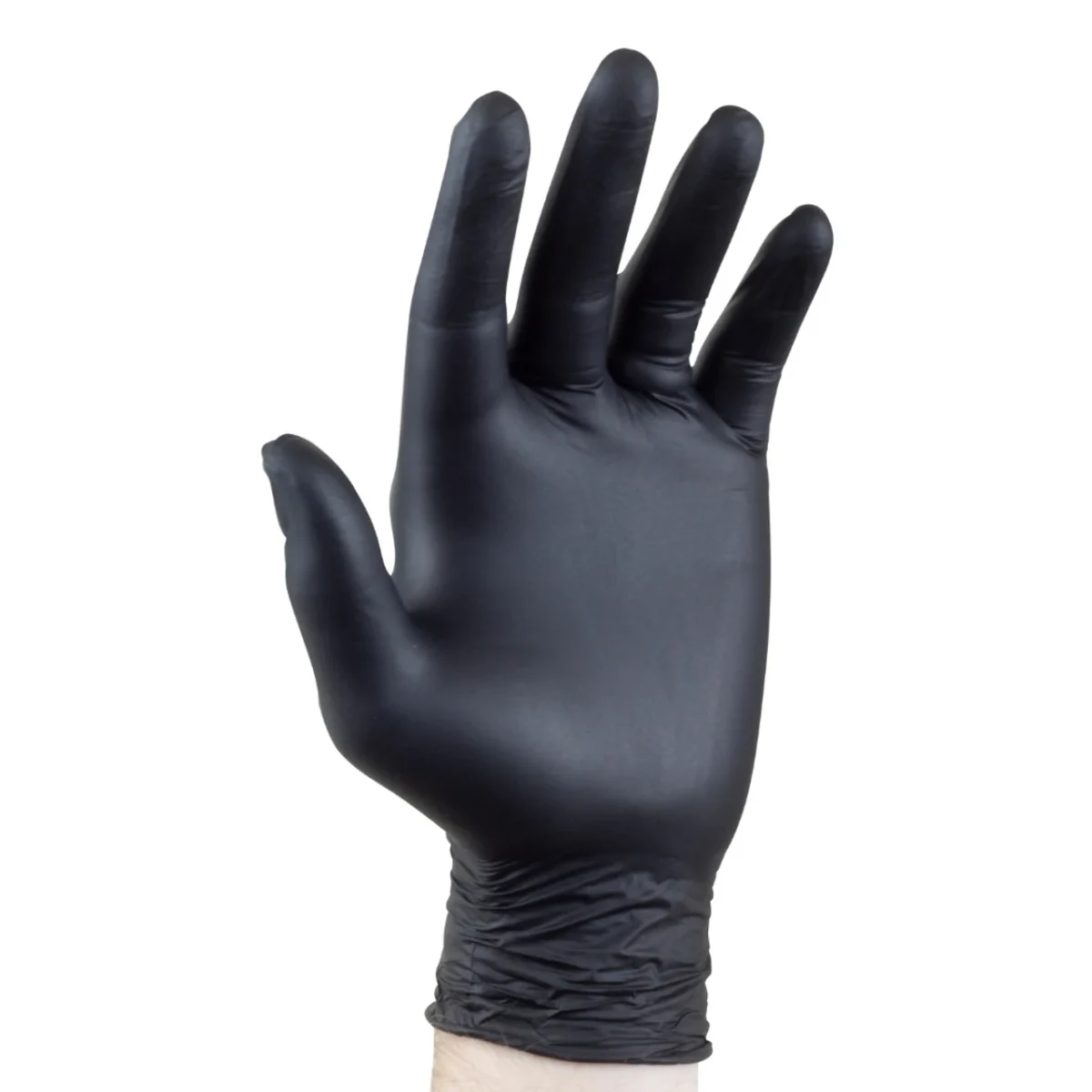 Black Heavy-Duty Powder-Free Nitrile Gloves (Case of 10 Boxes / 1,000 Gloves) - Image 2