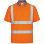 KeepSAFE High Visibility Short Sleeve Polo Shirt Orange (Pack of 1)