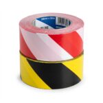 Self-Adhesive Zebra Hazard Warning Tape 50mm x 33m (Yellow/Black, Red/White)